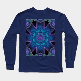 Fractal mandala Flower Long Sleeve T-Shirt